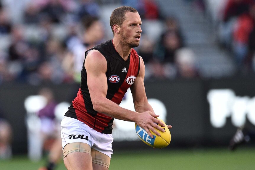 Essendon's James Kelly in action against Carlton at the MCG in May 2016.