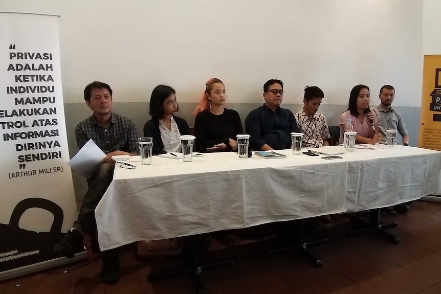 Konferensi pers Koalisi Advokasi Perlindungan Data Pribadi di Jakarta (2/8/2019).