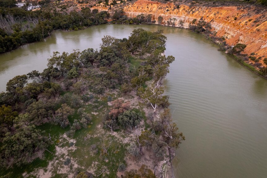A bend in the River Murray in South Australia.