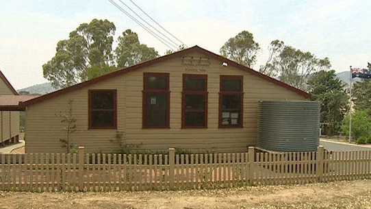 The Tharwa school (pictured) and Hall school will not reopen.