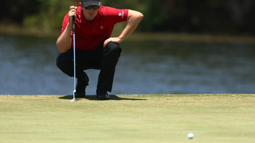 England's Justin Rose in action during round three of the Australian Open golf tournament.