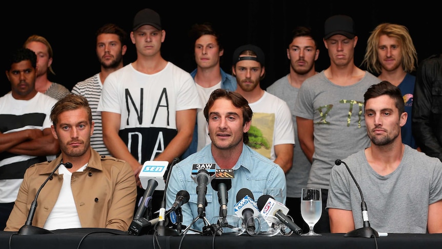 Essendon's Jobe Watson speaks for past and present Dons players after not guilty doping verdict.