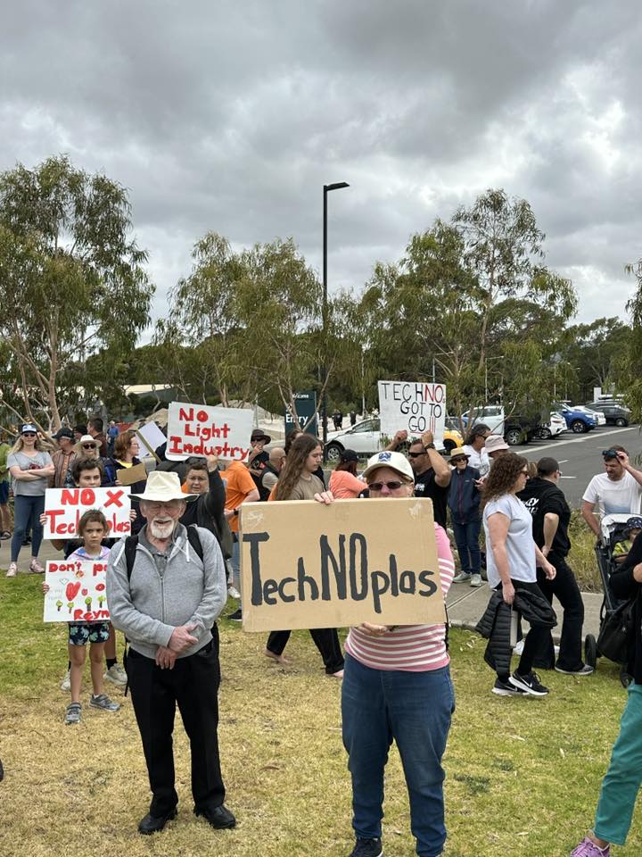 Tense, emotional, personal protest sees plastics manufacturer withdraw ...