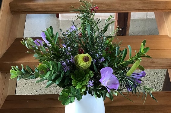 Elizabeth Eats’ flower arrangement – junior winner, best flower arrangement. Virtual Ag Show Sep 2020