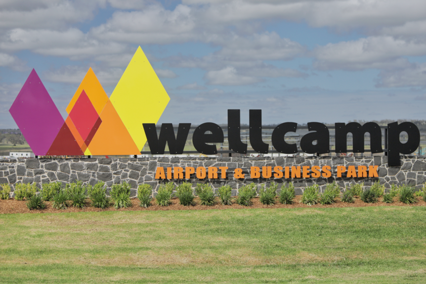 Wellcamp sign.