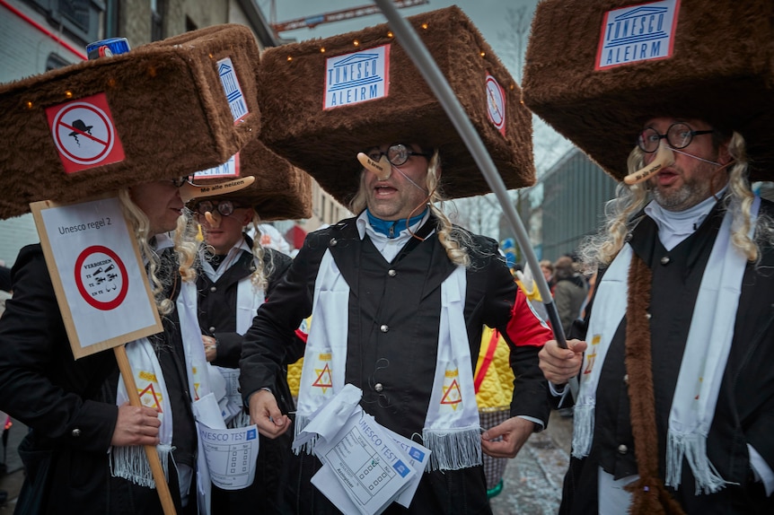 Antisemitic parade in Belgium
