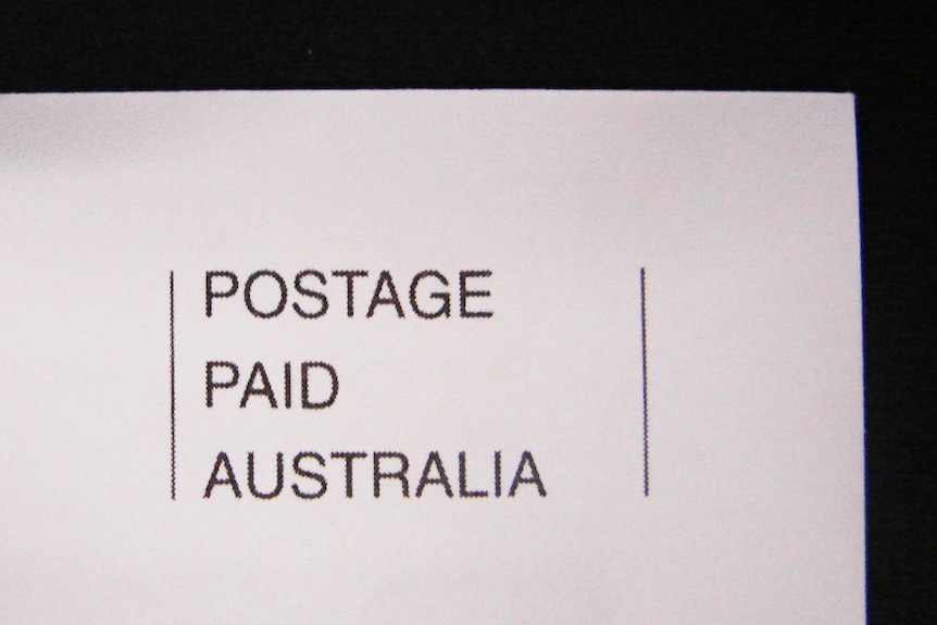 Generic image of 'Postage Paid Australia' in corner of envelope