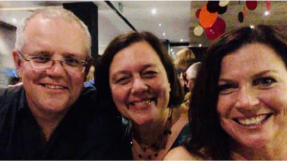 Scott Morrison, Lynelle Stewart and Jenny Morrison