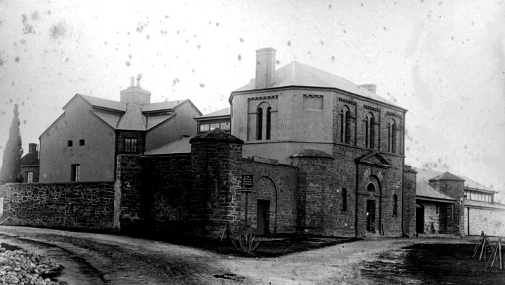 Old gaol, 1894, photographed by Alfred Robert Linus Wright.