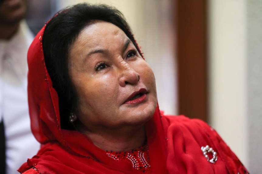 A close up of Rosmah Mansor, wife of former Malaysian Prime Minister Najib Razak