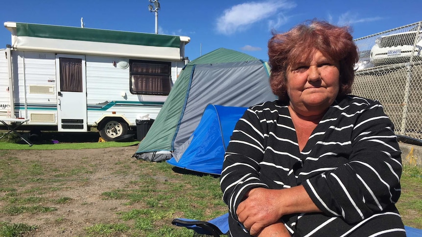 June Denny at Hobart showgrounds.