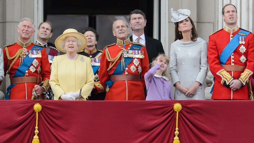 The Royal family at the Trooping of the Colour