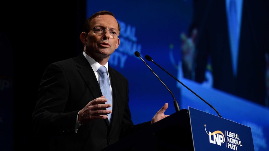 Tony Abbott speaks in Brisbane