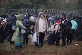 Migrant families gather on Poland-Belarus border