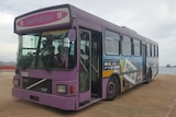 A bus  Port Moresby used to help women travel safely