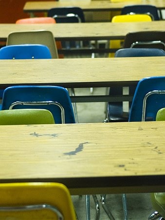 School classroom desks generic