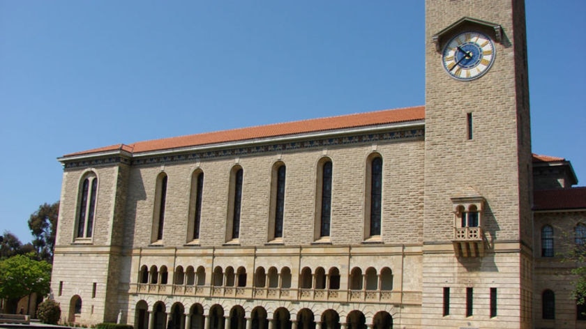 Winthrop Hall at the University of Western Australia in Perth.