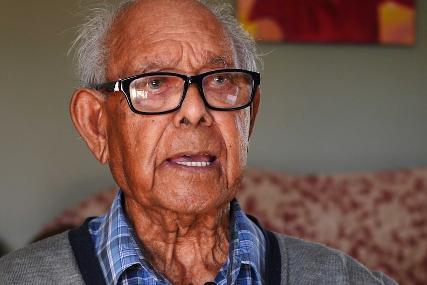 Retired Shark Bay fisherman Jimmy Polland in Shark Bay in August 2019