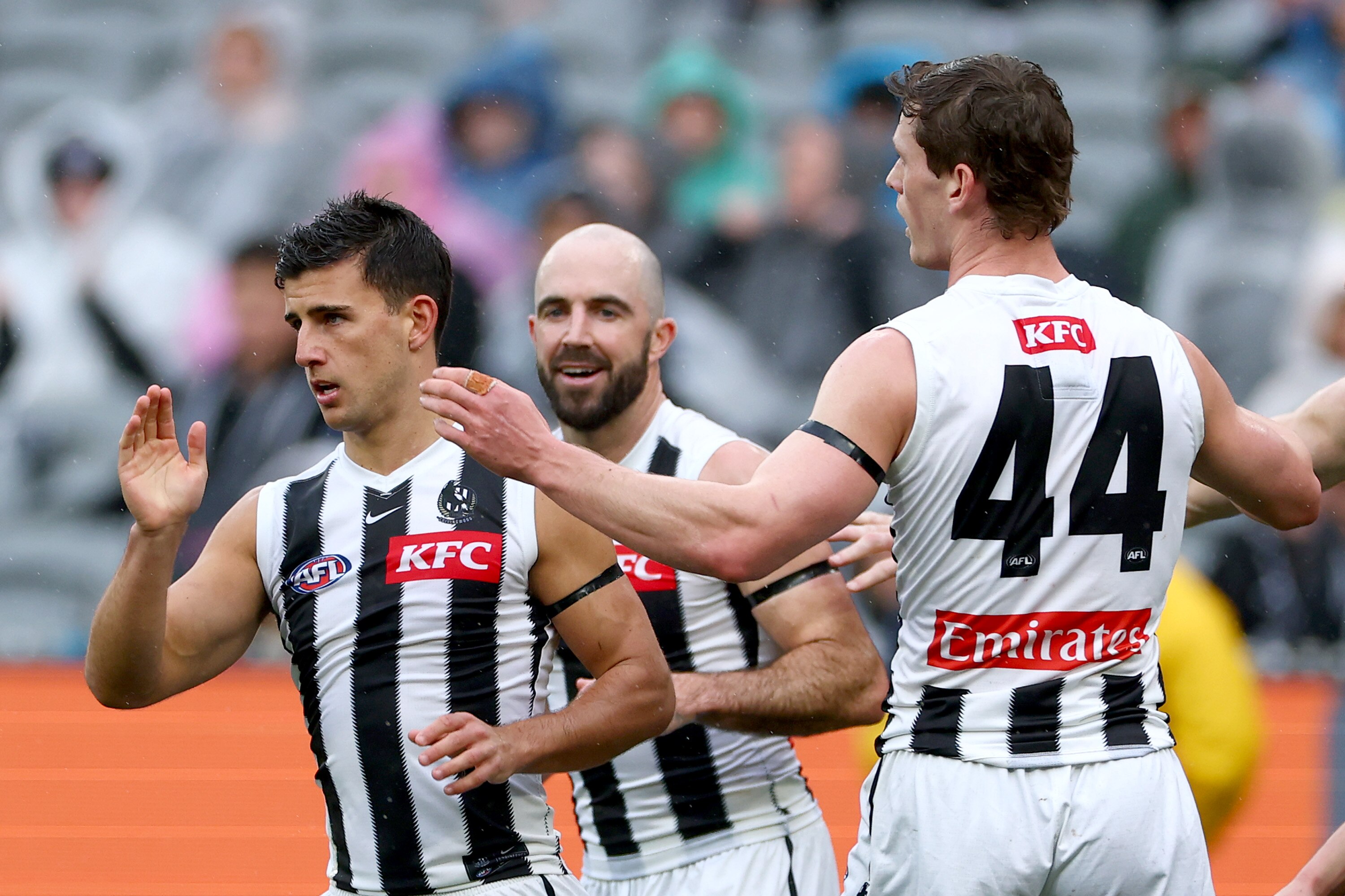 Live: Daicos runs hot early as Rioli’s ferocious tackling ignites Tigers 