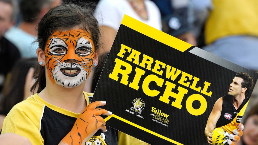 Richmond fan says goodbye to the Tigers' Matthew Richardson