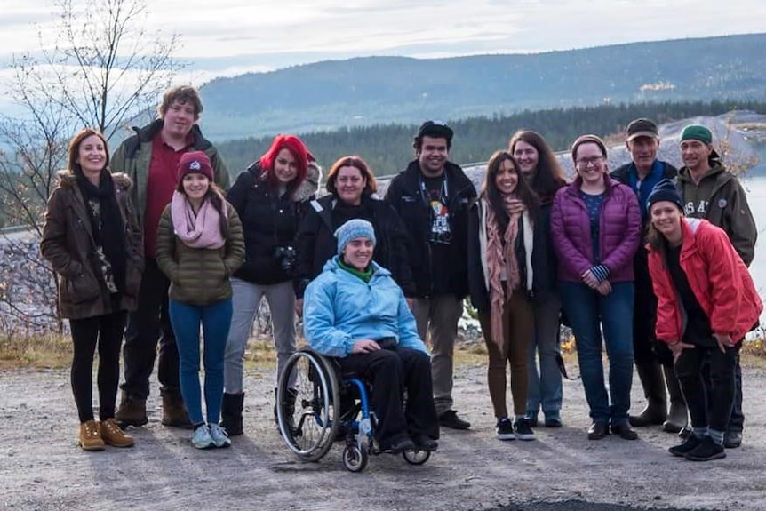 group photo of Adelaide students visiting Sweden