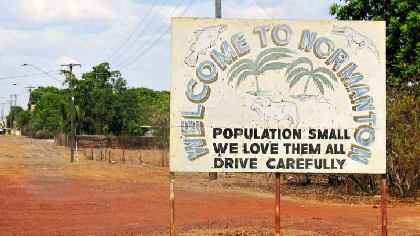 A sign saying welcome to Normanton.