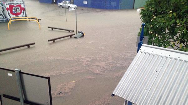 Picture of flooding in inner-Brisbane