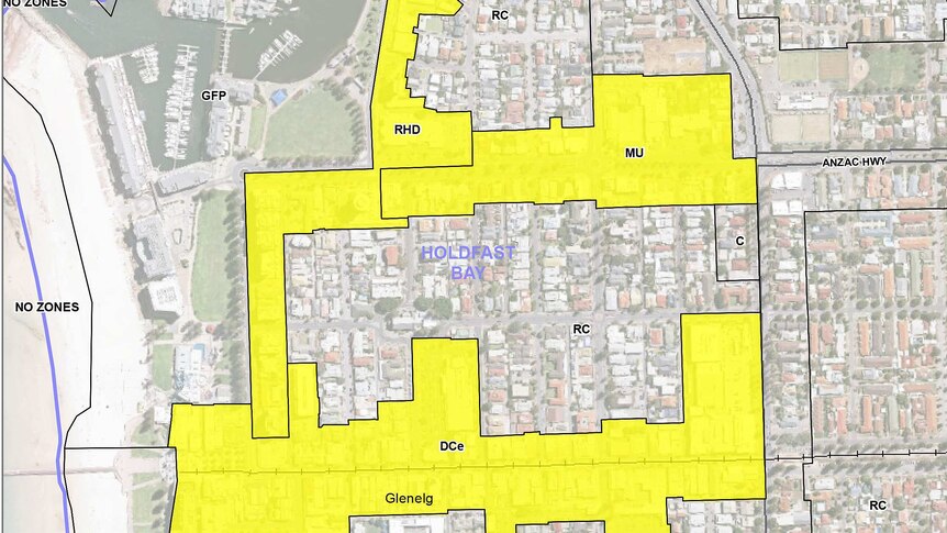 Proposed infill areas