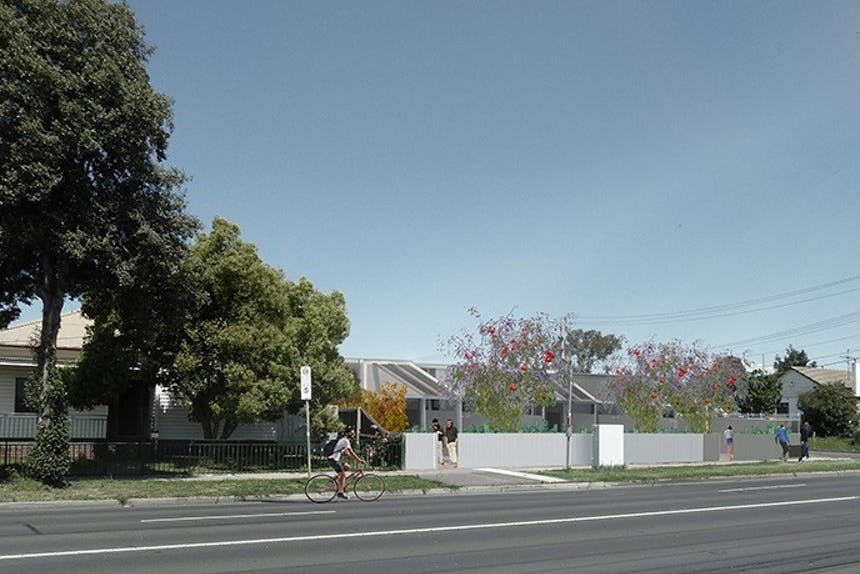 Mock-of of Ballarat Road housing project.