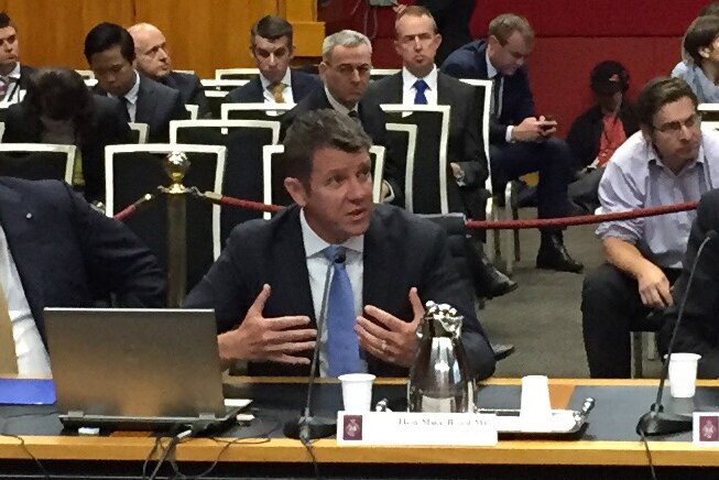 NSW Premier Mike Baird at parliamentary inquiry