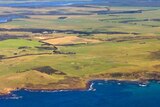 Aerial view of the Van Diemen's Land Company, Tasmania