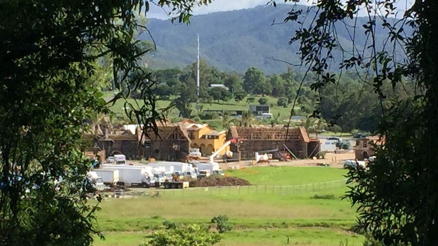 The set of Pirates of the Caribbean 5 under construction at a secret location in the Gold Coast hinterland.