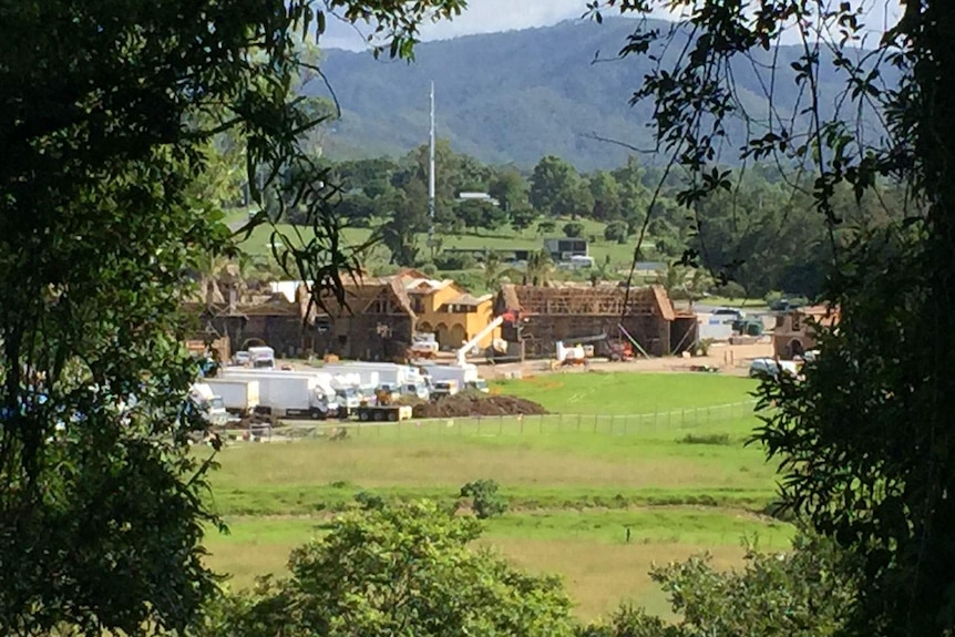 The set of Pirates of the Caribbean 5 under construction at a secret location in the Gold Coast hinterland.