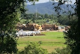 The set of Pirates of the Caribbean 5 under construction at a secret location in the Gold Coast hinterland.