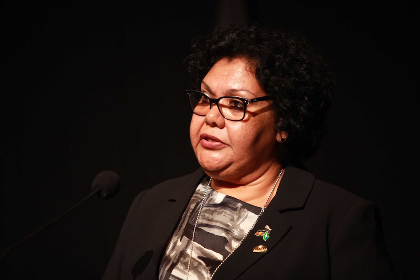 Dr June Oscar addresses the National Native Title Conference