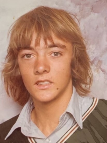 A school photo of a teenage Glen Fearnett.