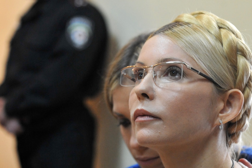 Hunger strike ... former Ukrainian PM Yulia Tymoshenko's lawyer says she was beaten by prison guards.