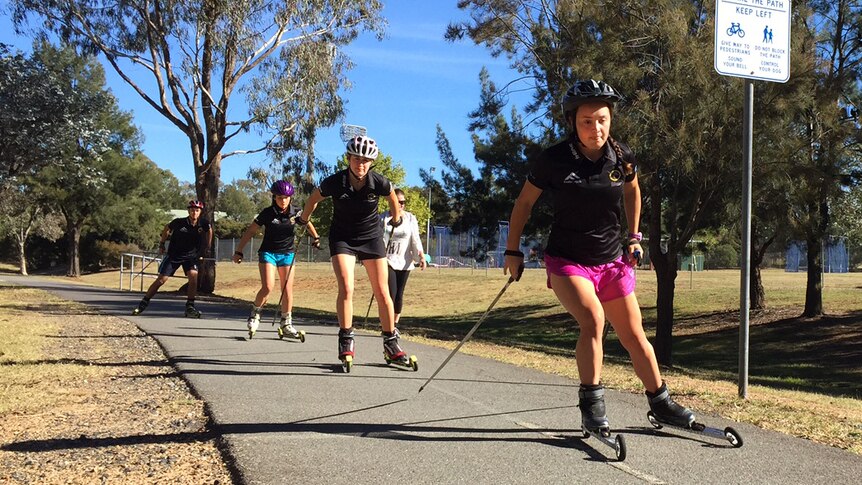 AIS training camp for cross country skiers
