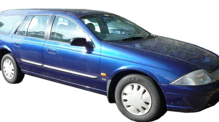 Police investigating the death of a baby want to speak to a potential witness who approached this car. May 15, 2014.