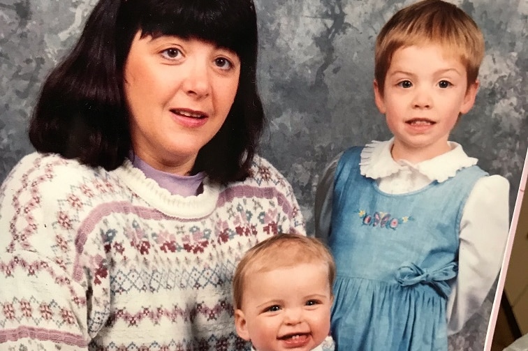 Susan Ellis, pre-diagnosis, with her two young daughters Kaitlin and Jessica.