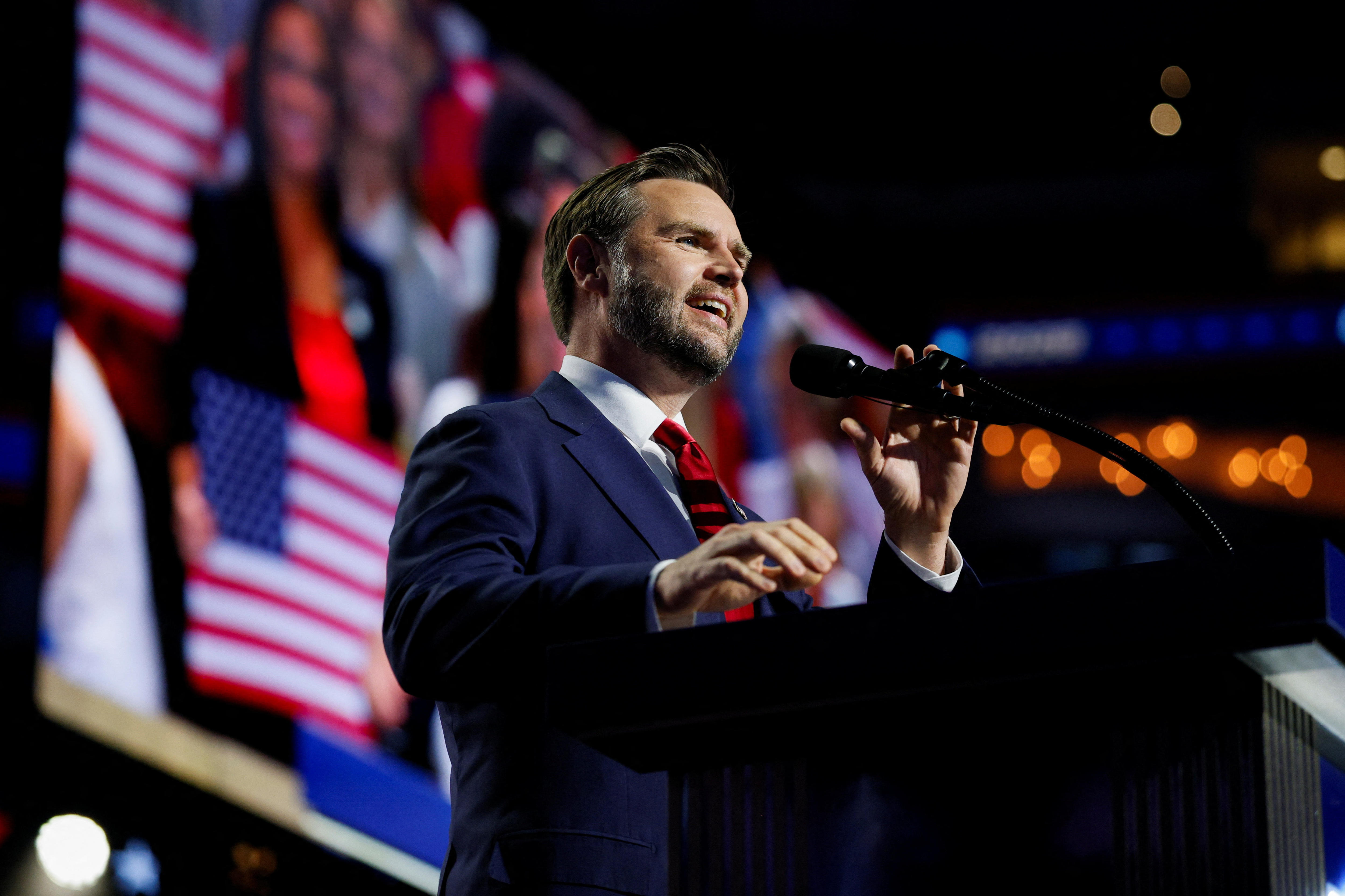 Vance makes plea to war-weary Republicans in keynote address