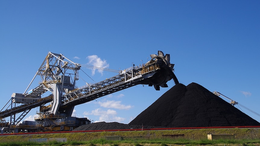 Part of the coal loading facility at Kooragang Island.