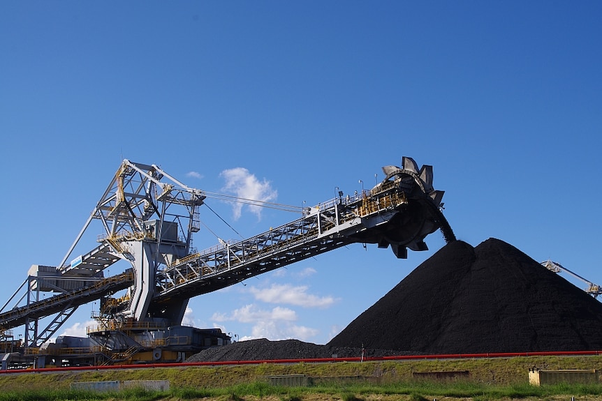 Part of the coal loading facility at Kooragang Island.