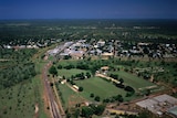 The NT town of Katherine, seen from the air