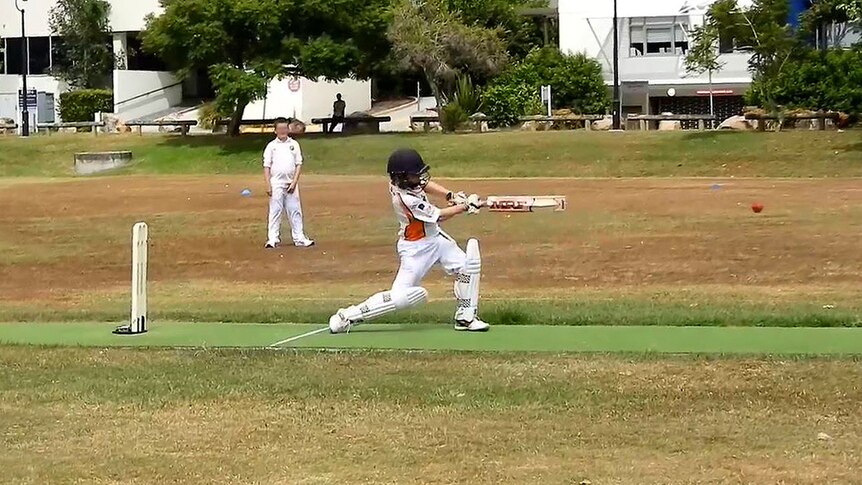 All-rounder Riley Parsons playing in the junior competition