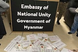 myanmar dolls 1 embassy protest
