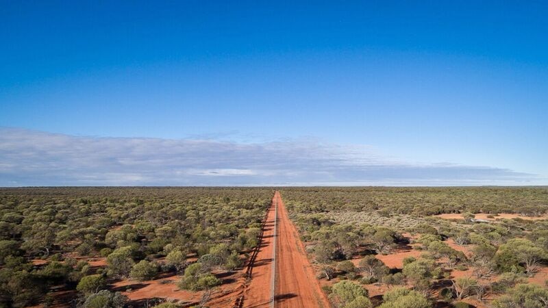 The predator proof fence of the Mt Gibson wildlife sanctuary