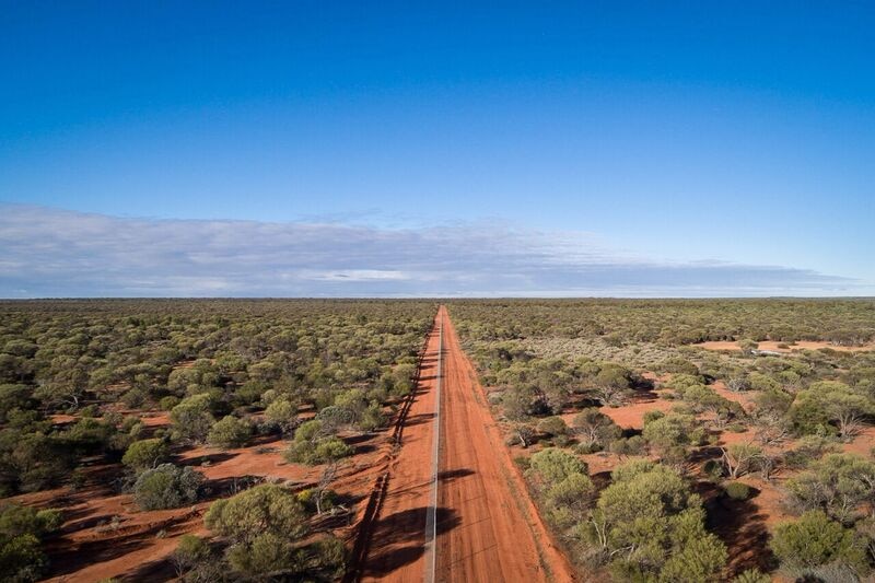 The predator proof fence of the Mt Gibson wildlife sanctuary