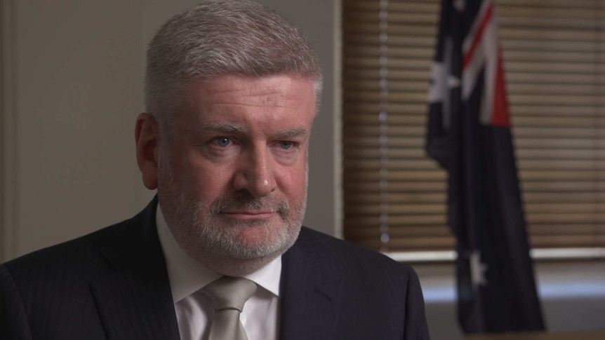 Mitch Fifield, Communications Minister. Interviewed by 7.30, April 2019