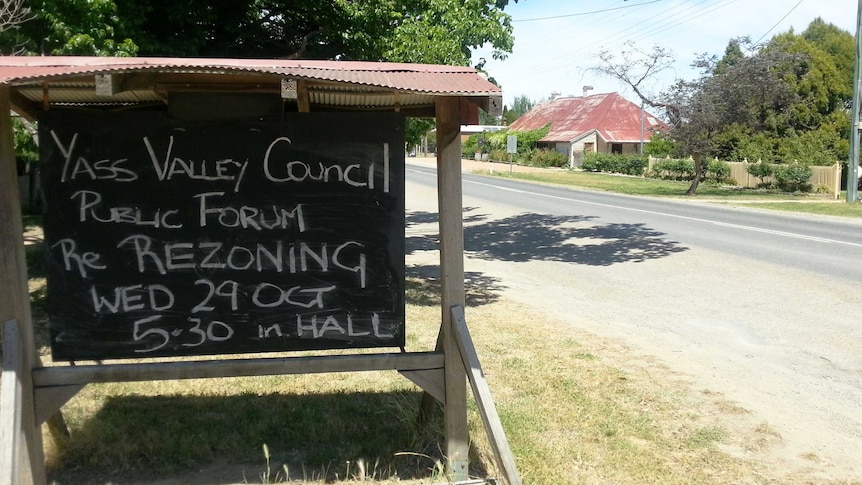 The village of Gundaroo is divided over the proposed rezoning of rural land.